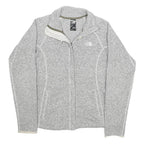 THE NORTH FACE Womens Grey Zip Jacket S Polyester Knit Lightweight