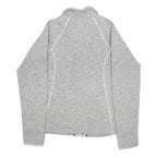 THE NORTH FACE Womens Grey Zip Jacket S Polyester Knit Lightweight
