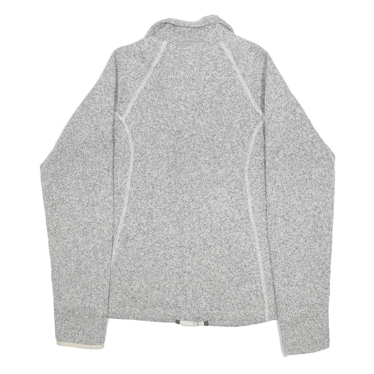 THE NORTH FACE Womens Grey Zip Jacket S Polyester Knit Lightweight