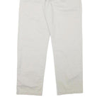 CALVIN KLEIN Mens Cotton Blend Beige Regular Fit Straight Leg Trousers W36 L30