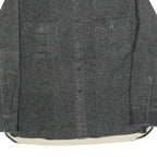 FREEDOM FOUNDRY Mens Black Grey Cotton Blend Shirt L Casual Workwear Button