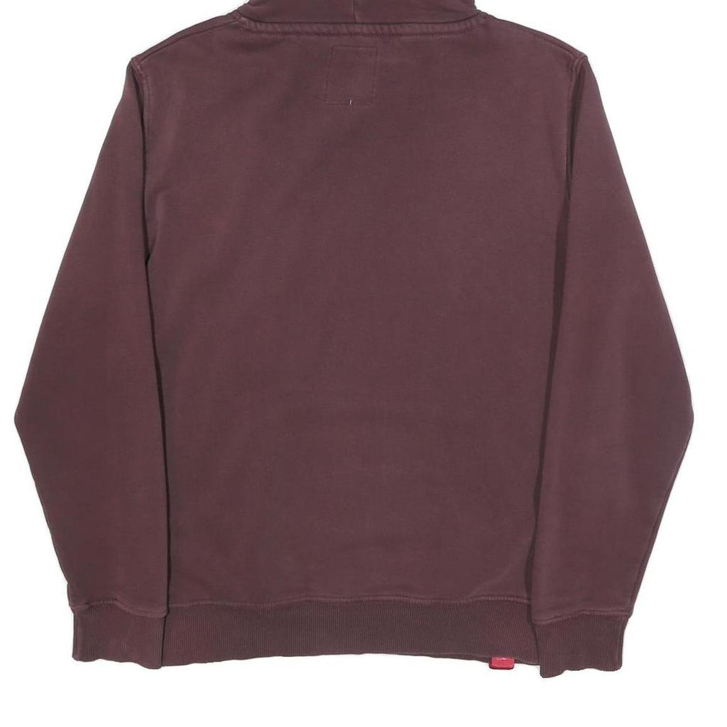 ALPHA INDUSTRIES Mens Maroon Hoodie S Cotton Blend Casual Pullover Style