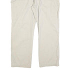 CARHARTT Mens Cotton Blend Beige Regular Straight Trousers W40 L30 Workwear Zip