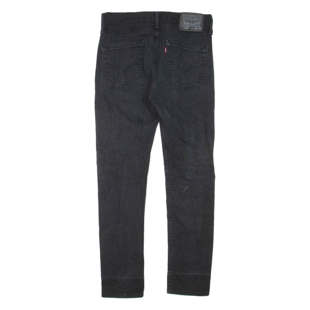 LEVI'S 510 Jeans Mens Black Slim Skinny W29 L30