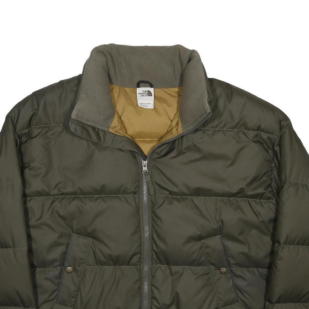 THE NORTH FACE Womens Green S Quilted Jacket Polyester Zip Outdoor Warm Casual