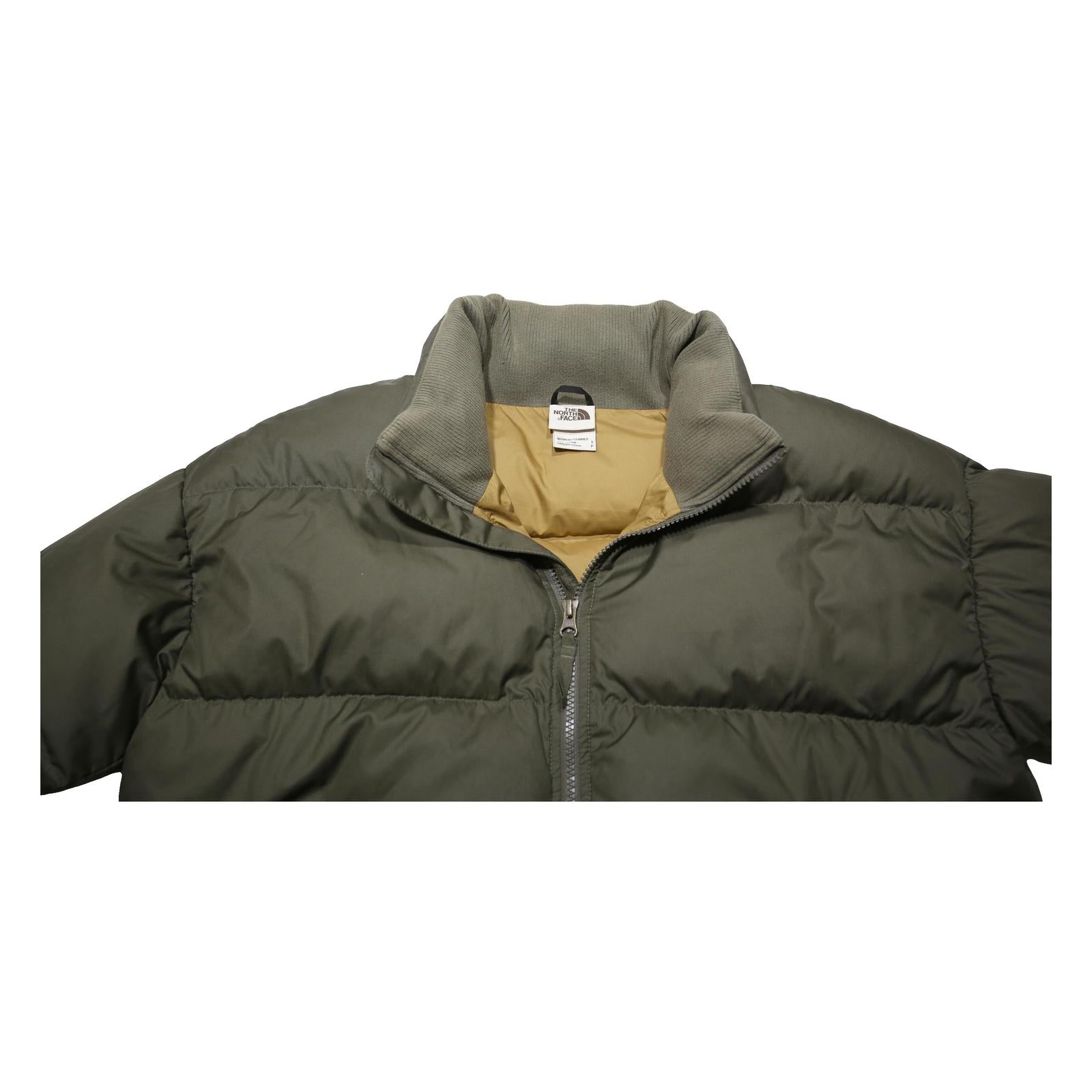 THE NORTH FACE Womens Green S Quilted Jacket Polyester Zip Outdoor Warm Casual