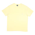 POLO RALPH LAUREN Mens Yellow Cotton T-Shirt L Short Sleeve Crew Neck Pocket