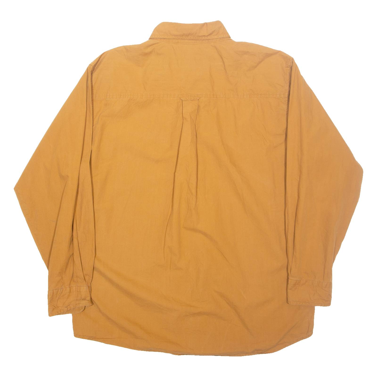 WOOLRICH Mens Plain Shirt Brown Long Sleeve L