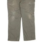 CARHARTT Mens Regular Fit Beige Workwear Trousers W38 L30 Cotton Blend Zip