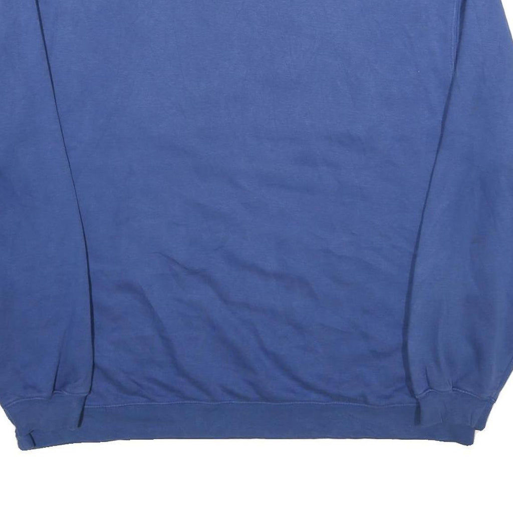 REEBOK Mens Blue Colts Football Crew Neck L Sweatshirt Cotton Blend Pullover