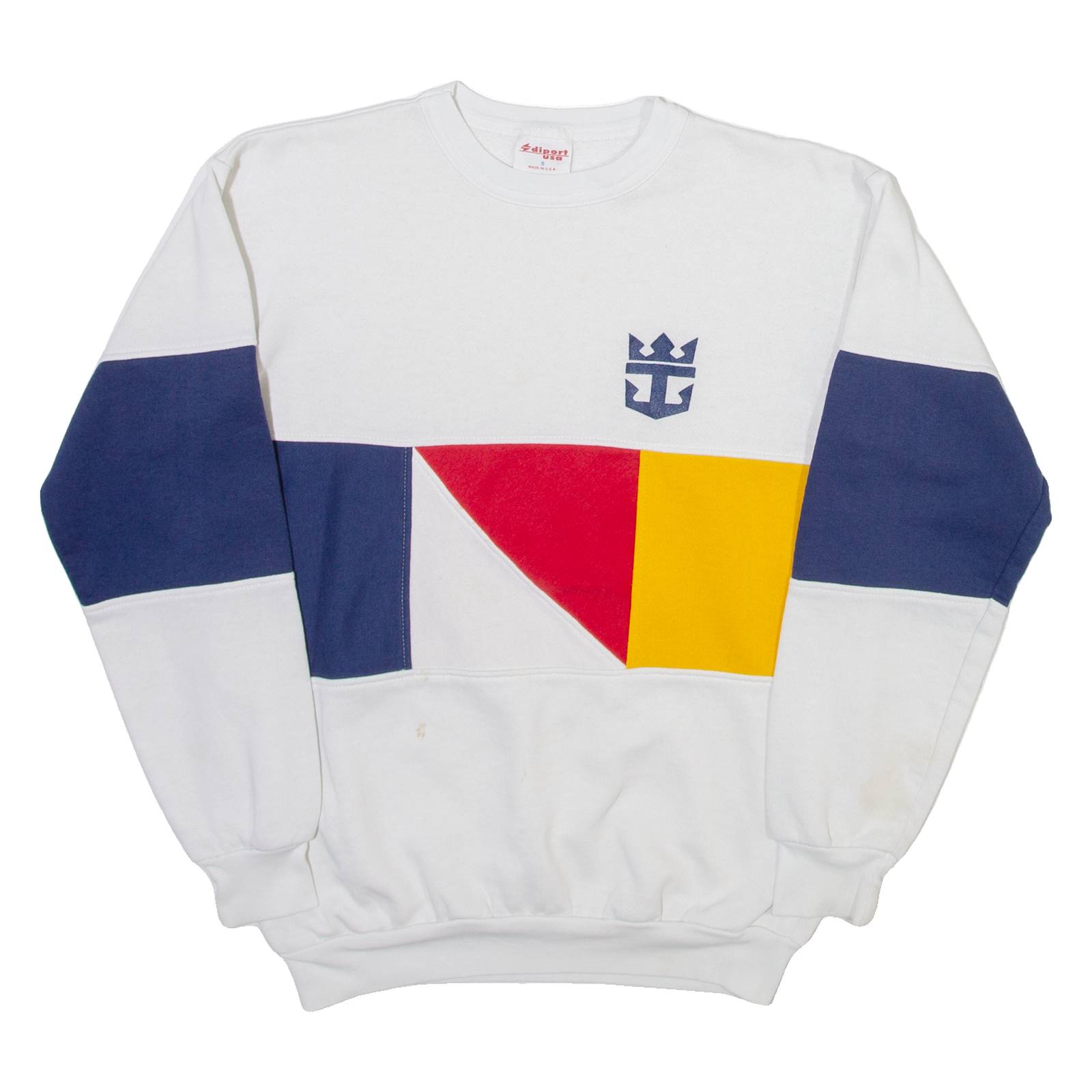 DIPORT USA Mens Sweatshirt White S