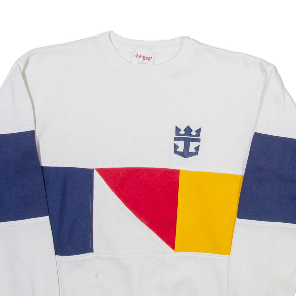 DIPORT USA Mens Sweatshirt White S