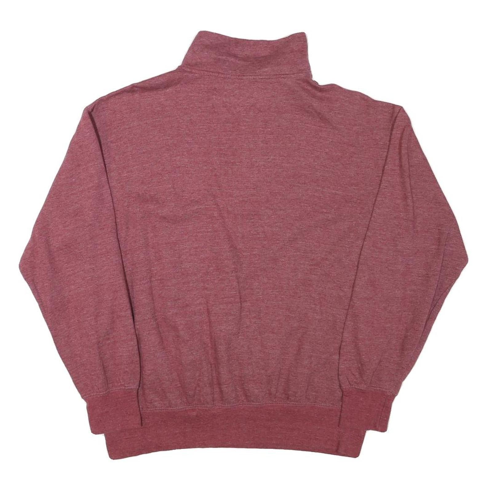 WINGS Mens Maroon Cape Cod Printed Collared M Cotton Blend Sweatshirt Pullover