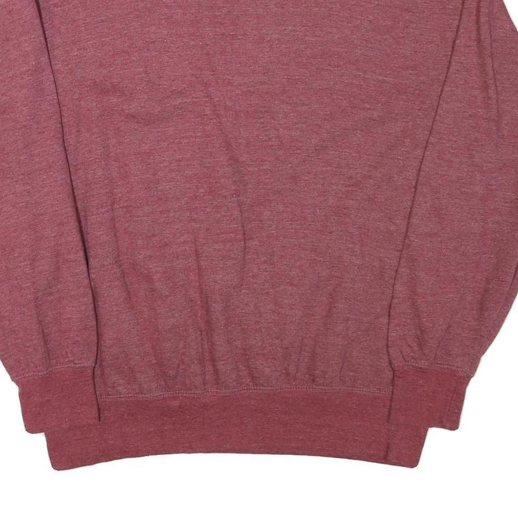 WINGS Mens Maroon Cape Cod Printed Collared M Cotton Blend Sweatshirt Pullover