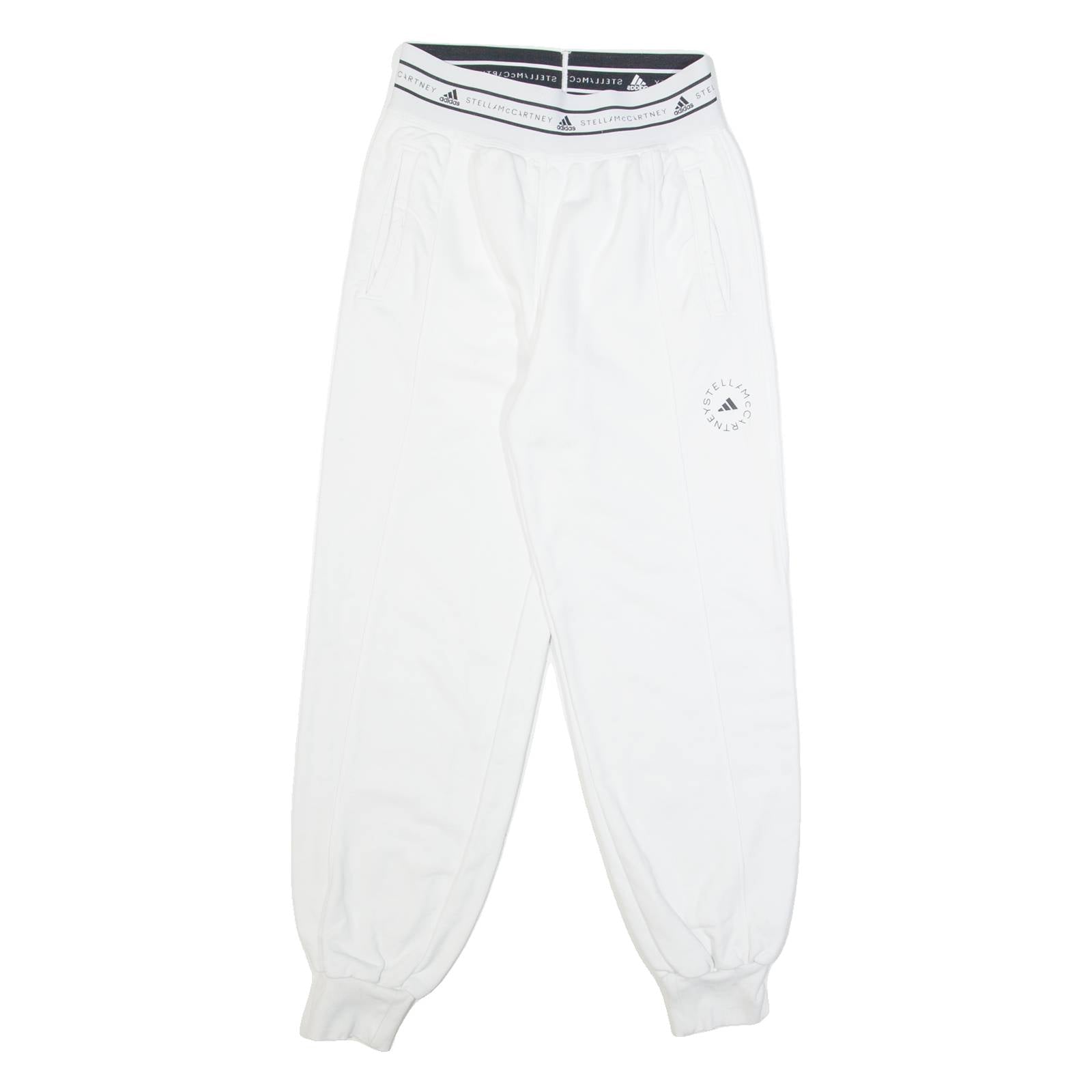 ADIDAS BY STELLA MCCARTNEY Mens Joggers White Tapered S W24 L27