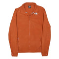 THE NORTH FACE Mens Orange Jacket XS Polyester Blend Plain Zip Outdoor Casual