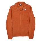 THE NORTH FACE Mens Orange Jacket XS Polyester Blend Plain Zip Outdoor Casual