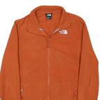 THE NORTH FACE Mens Orange Jacket XS Polyester Blend Plain Zip Outdoor Casual