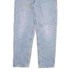 CARHARTT Mens Relaxed Light Blue Denim Jeans W34 L32 Zip Cotton Blend Casual
