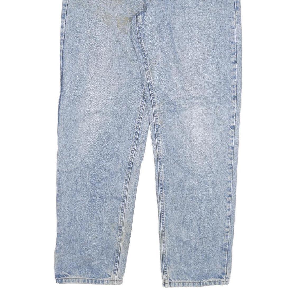 CARHARTT Mens Relaxed Light Blue Denim Jeans W34 L32 Zip Cotton Blend Casual