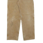 CARHARTT Mens Cotton Blend Beige Straight Regular W30 L32 Workwear Trousers