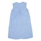LUCKY BRAND Oversized Womens Shift Dress Blue Sleeveless Midi XS