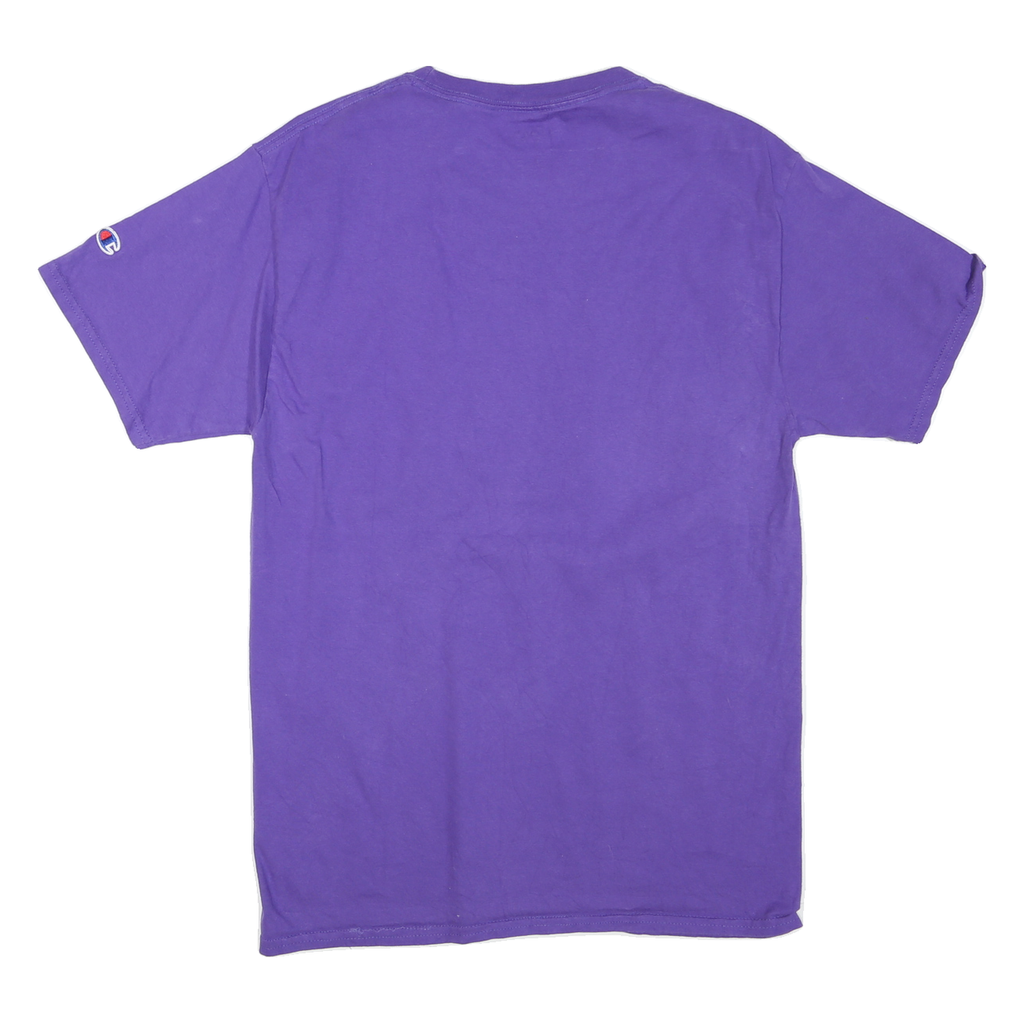 CHAMPION Mens Purple Gold Eastern Cheen Graphic T-Shirt M Short Sleeve Crew Neck