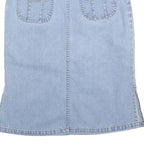 TIMES Womens Blue Denim Mini Cotton Blend Straight Skirt M Casual Everyday