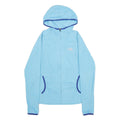 THE NORTH FACE Womens Blue Hoodie Jacket M Polyester Plain Zip Hooded Casual