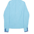 THE NORTH FACE Womens Blue Hoodie Jacket M Polyester Plain Zip Hooded Casual