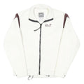 JACK WOLFSKIN Womens White & Brown Outdoor Jacket UK 10 Polyester Blend Zip
