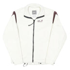JACK WOLFSKIN Womens White & Brown Outdoor Jacket UK 10 Polyester Blend Zip