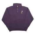 JERZEES Mens Purple Quarter Zip XL Sweatshirt SGYC Embroidered Logo Casual