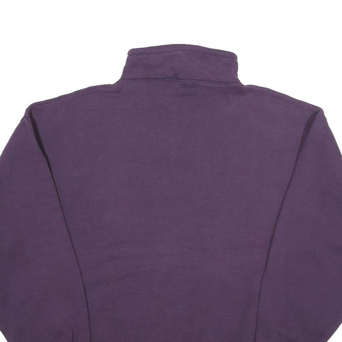 JERZEES Mens Purple Quarter Zip XL Sweatshirt SGYC Embroidered Logo Casual