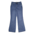WRANGLER Womens Blue Regular Flared Denim Light W27 L34 Classic Jeans