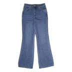 WRANGLER Womens Blue Regular Flared Denim Light W27 L34 Classic Jeans