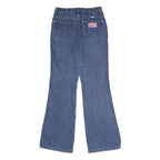 WRANGLER Womens Blue Regular Flared Denim Light W27 L34 Classic Jeans