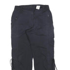 H&M Womens Polyester Blend Black Relaxed Drawstring Trousers W30 L28 Casual