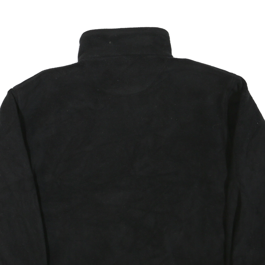 Mens Black Polyester Blend Jacket 2XL Plain Zip Closure Warm Casual Outerwear