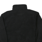 Mens Black Polyester Blend Jacket 2XL Plain Zip Closure Warm Casual Outerwear