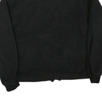 Mens Black Polyester Blend Jacket 2XL Plain Zip Closure Warm Casual Outerwear