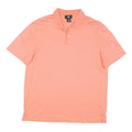 CALVIN KLEIN Mens Peach Short Sleeve Plain Polo Shirt M Cotton Blend Casual