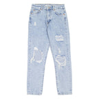 Y2 Distressed Womens Jeans Blue Slim Tapered W25 L26