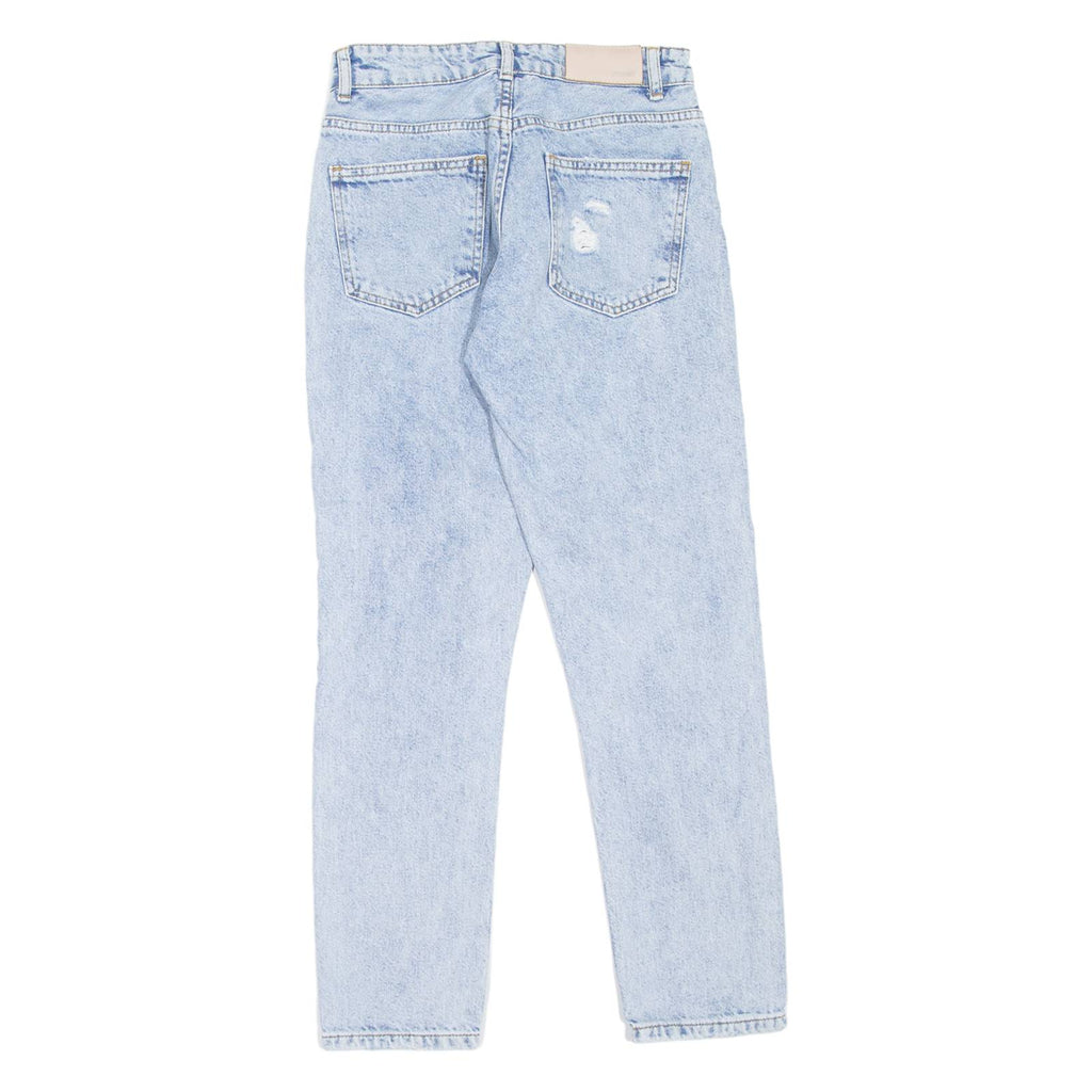 Y2 Distressed Womens Jeans Blue Slim Tapered W25 L26
