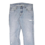 CARHARTT Mens Regular Fit Denim Jeans Light Blue W32 L32 Workwear Zip Closure