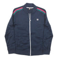 FILA Womens Navy Blue Polyester Blend Track Jacket M Athletic Zip Sportswear