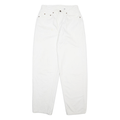 LEVI'S 535 Womens Jeans White Relaxed Straight Denim W27 L32 Classic Zip Pockets