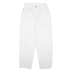 LEVI'S 535 Womens Jeans White Relaxed Straight Denim W27 L32 Classic Zip Pockets