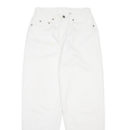 LEVI'S 535 Womens Jeans White Relaxed Straight Denim W27 L32 Classic Zip Pockets