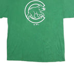 MAJESTIC Mens Green XL Graphic T-Shirt Short Sleeve Crew Neck Cotton Casual